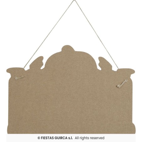 LETRERO CALABAZA 32X24 CM MADERA