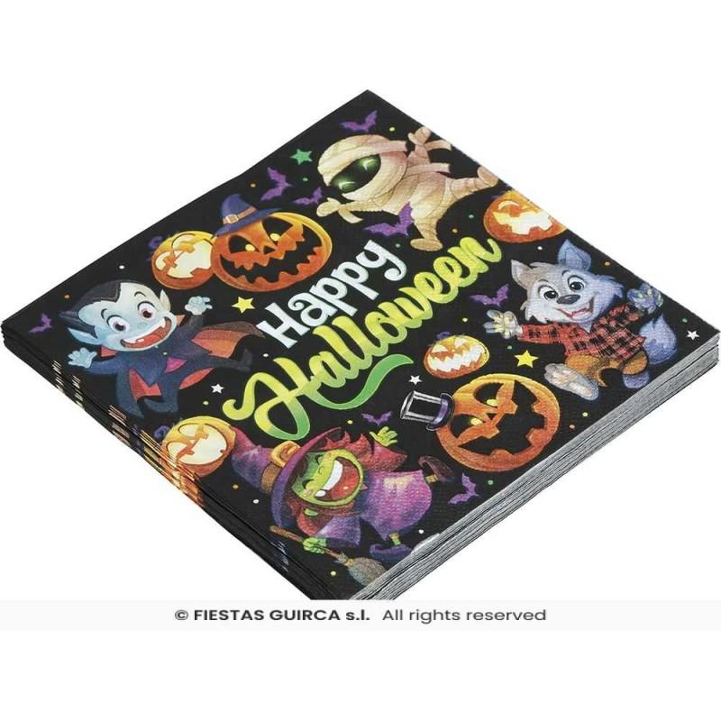 BOLSA 20 SERVILLETAS MONSTRUITOS 16X16 C