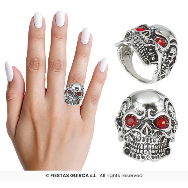 ANILLO CALAVERA METAL