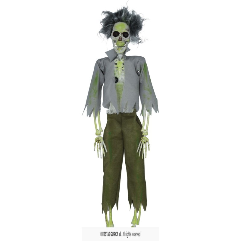 COLGANTE ESQUELETO ZOMBIE 45 CMS