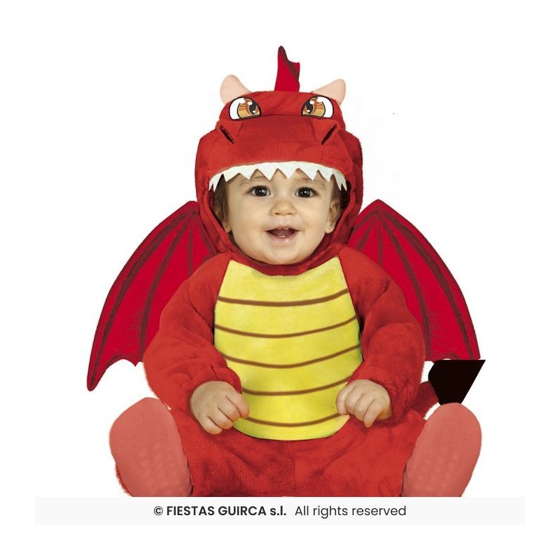 DISFRAZ DRAGON ROJO 18-24 Meses