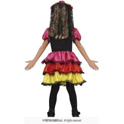 DISFRAZ CATRINA COLORES 3-4 Años 2