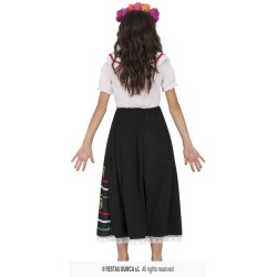 DISFRAZ CALAVERA CATRINA 7-9  AÑOS 2