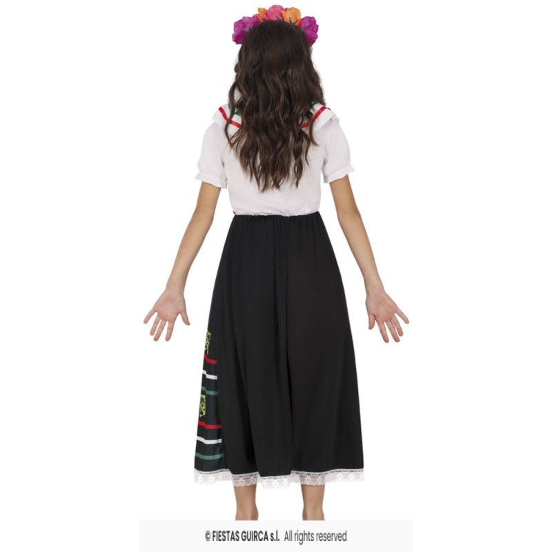DISFRAZ CALAVERA CATRINA 7-9  AÑOS
