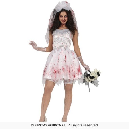 DISFRAZ NOVIA SANGRIENTA (S)
