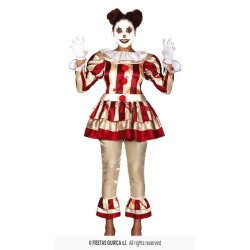 DISFRAZ PAYASA ASESINA STRIPED (L)