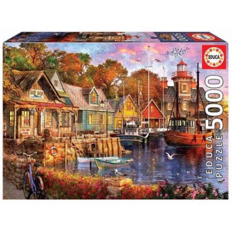 PUZZLE ATARDECER EN EL PUERTO DE 5000 PI