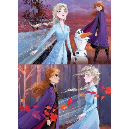PUZZLE 2X25 PIEZAS FROZEN 2 - MADERA ECO