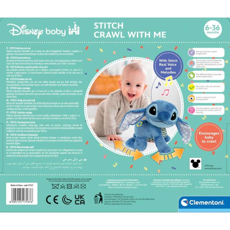 Peluche interactivo Gateos Stitch Clemen