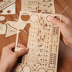 Puzzle 3D de madera Robotime Batería Rol 2