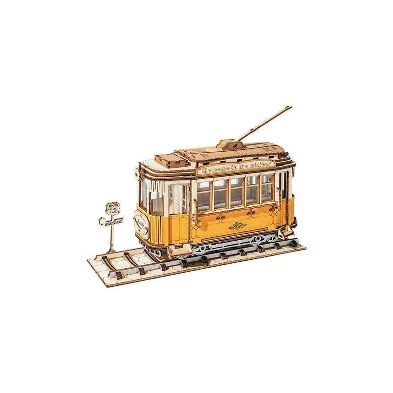 Puzzle 3D de madera Robotime Tranvía