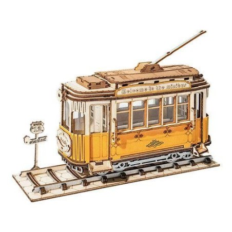 Puzzle 3D de madera Robotime Tranvía