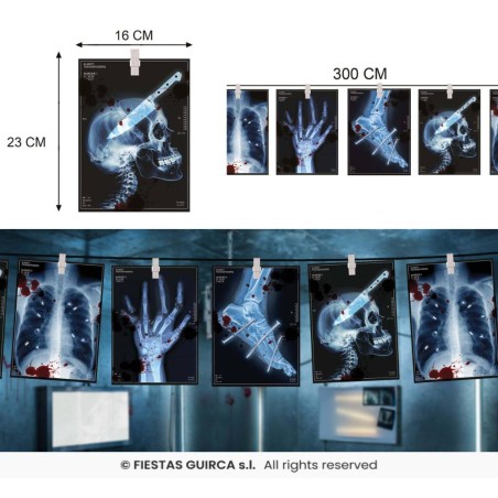 Guirnalda radiografias 300 cm