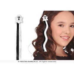 Mechon fantasma blanco y negro 40 cm