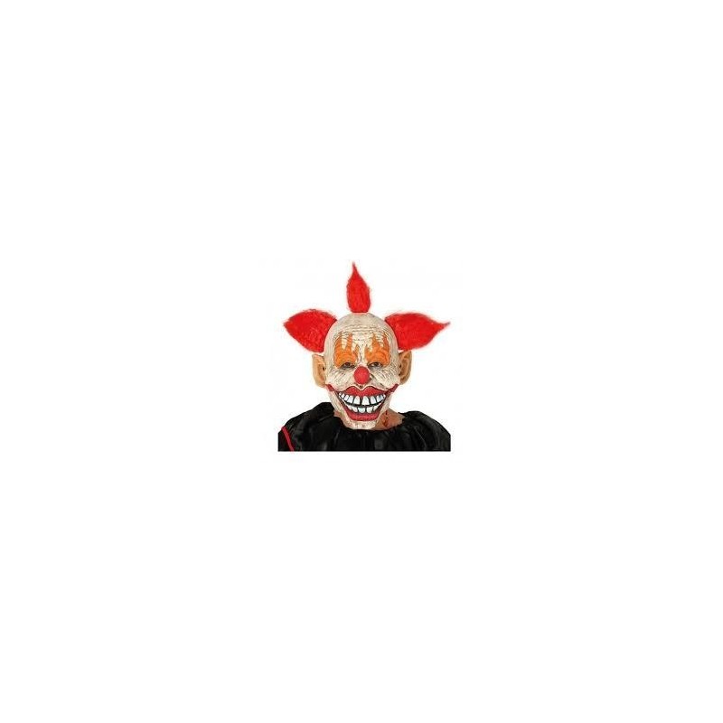 Mascara Payaso asesino de latex con pelo