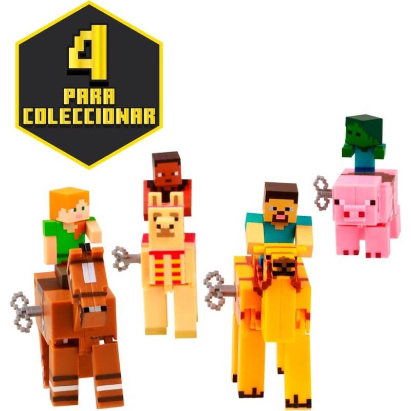 Minecraft Figura Y Animal Con Movimiento
