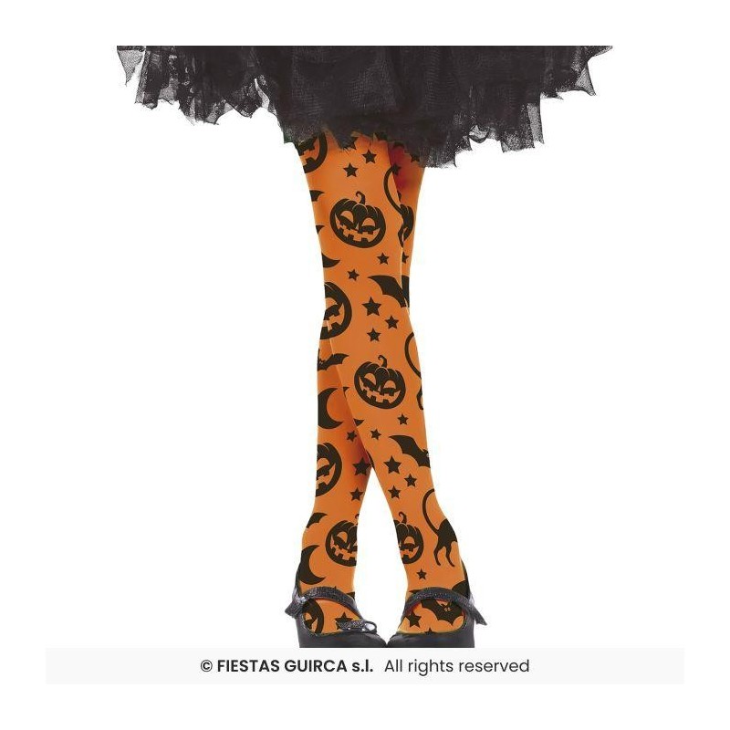 Pantys halloween naranja 3-6 años