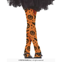 Pantys halloween naranja 7-10 años