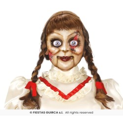 Mascara muñeca asesina Annabel latex