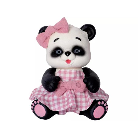 Muñeca Oso Panda de 25 cm con Vestido Ro