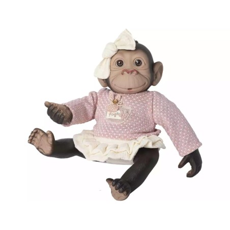 Muñeca Mono Reborn de 35 cm con Jersey R