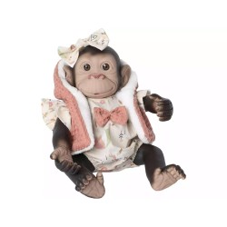 Muñeca Mono Reborn de 35 cm con Chaleco  2