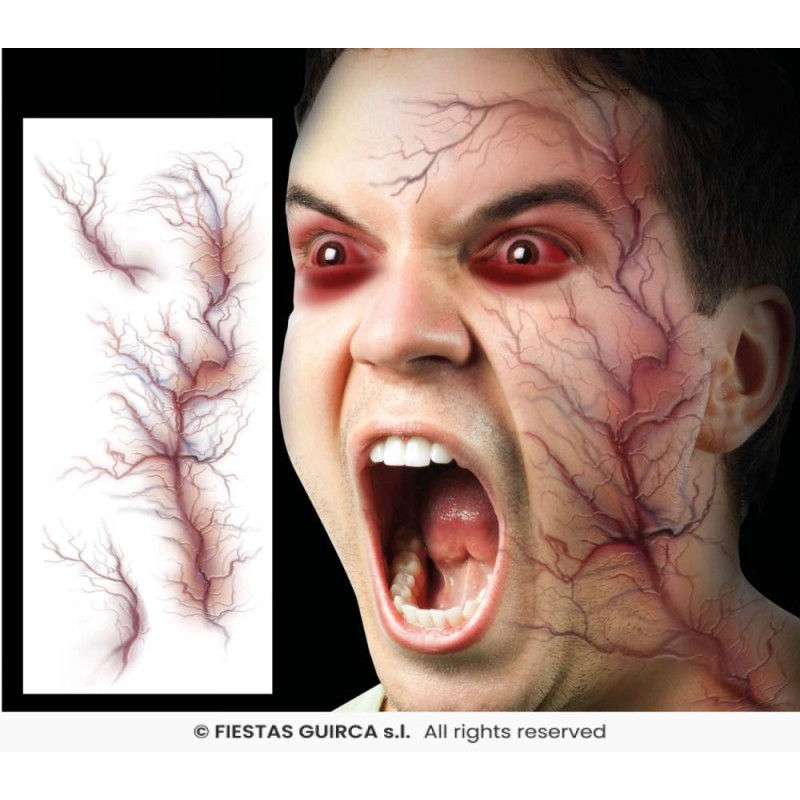 Tatuaje facial Venas 30x13 cm