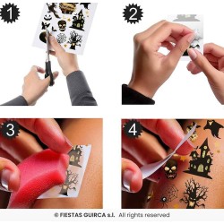 TATUAJES INFANTILES HALLOWEEN NEGROS 2