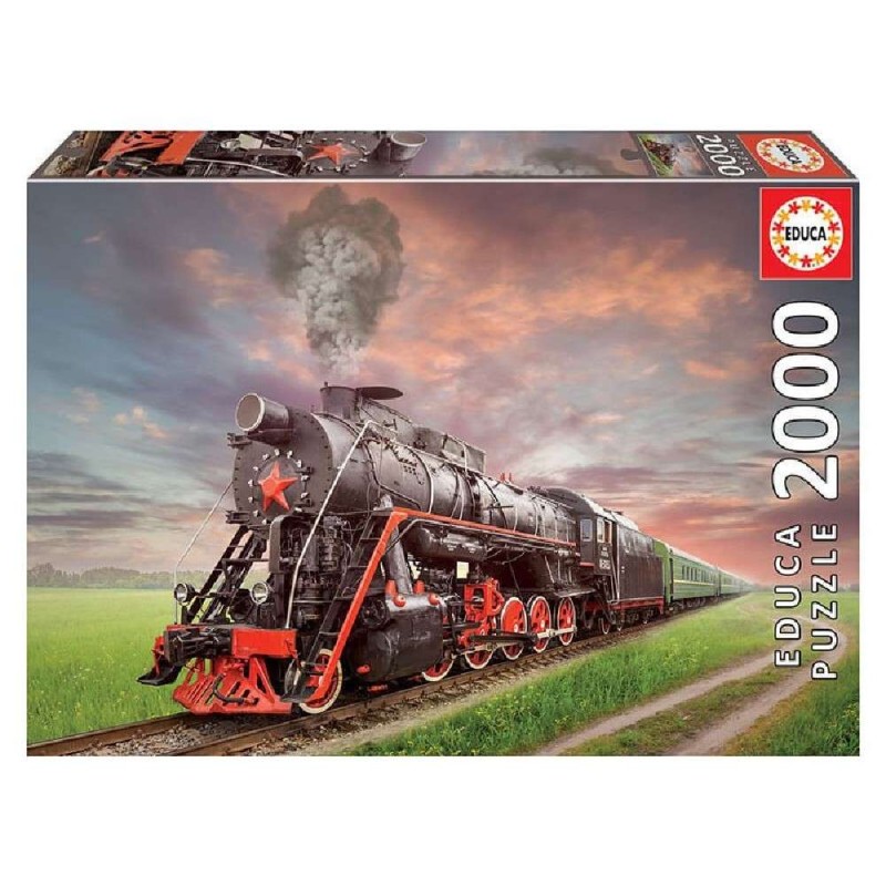 PUZZLE 2000 PIEZAS LOCOMOTORA DE VAPOR