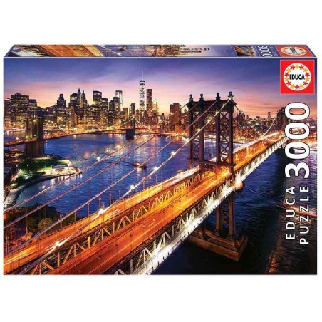 Puzzle 3000 manhattan al atardecer