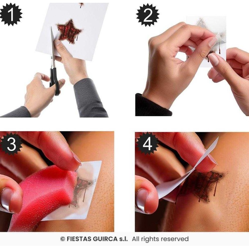 Tatuaje facial Payaso 30 x 14 cm