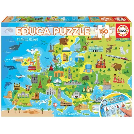 Puzzle 150 mapa europa  geopuzzles