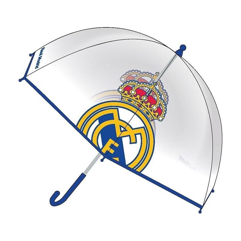 PARAGUAS MANUAL POE BURBUJA REAL MADRID