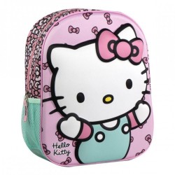 Mochila Infantil 3D Hello Kitty Rosa 2