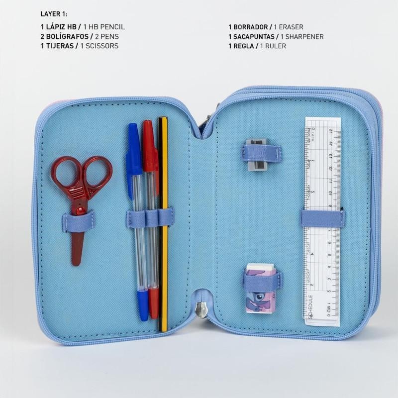 Plumier con accesorios Stitch