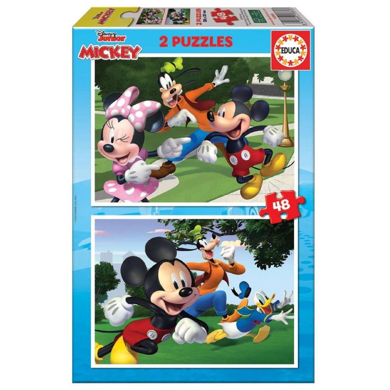 Puzzle 2x48 mickey & friends