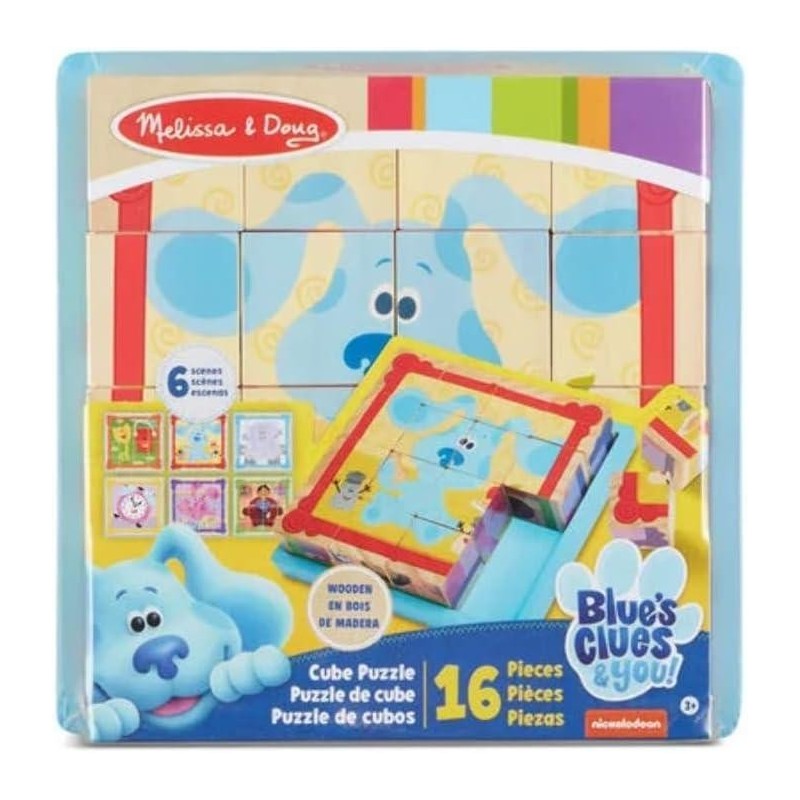 Puzzle de Cubos de Madera Blue´s 