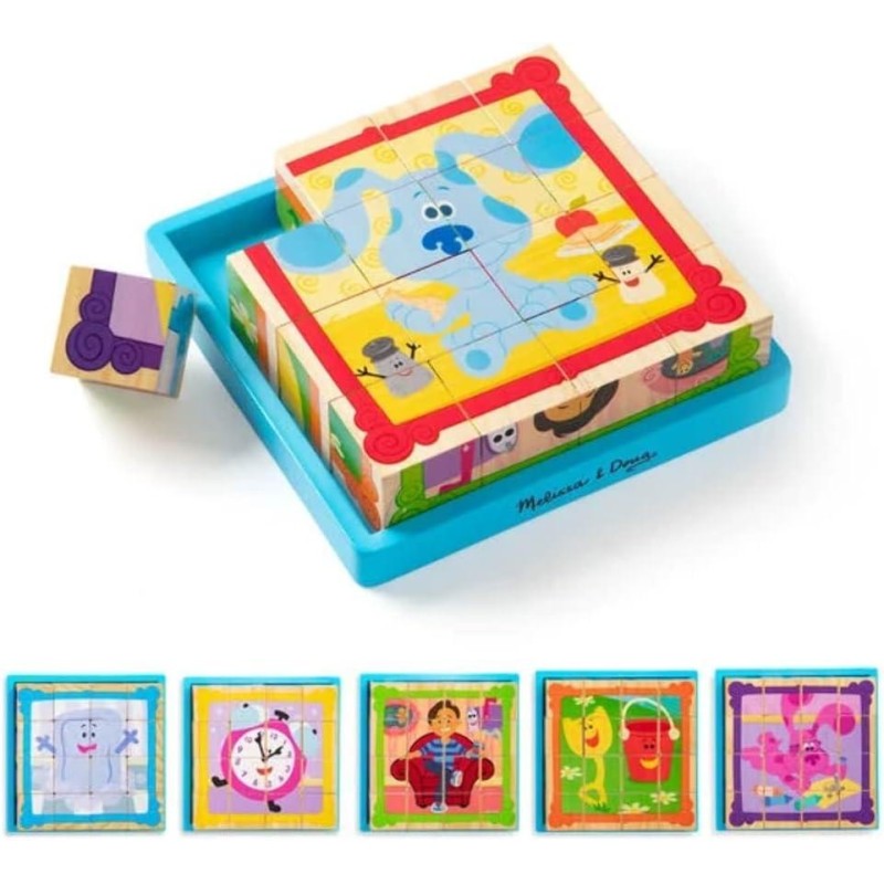 Puzzle de Cubos de Madera Blue´s 