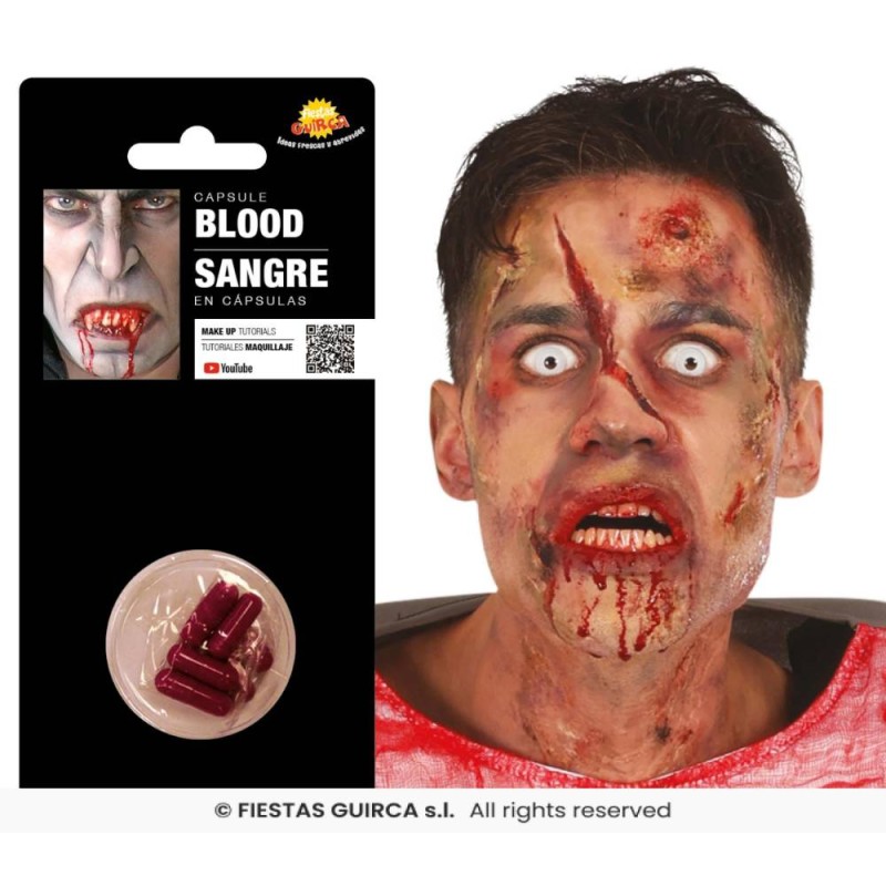 Pack 6 Capsulas sangre 