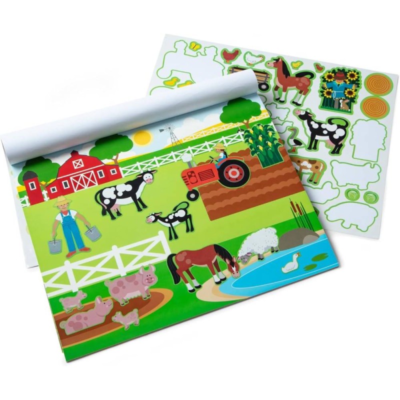  Bloc de Pegatinas Infantiles Hábitats, 