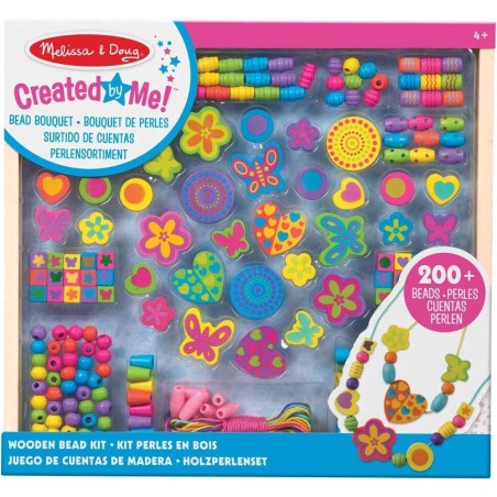 Juego de cuentas de madera para hacer co