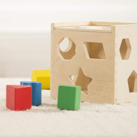 Cubo para Clasificar Formas, Juguete Edu