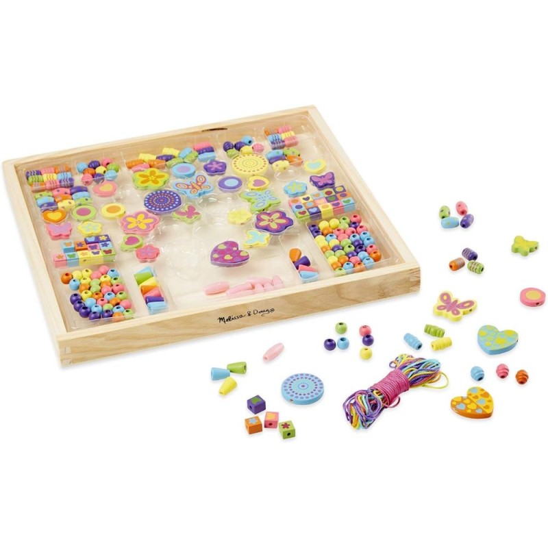 Juego de cuentas de madera para hacer co