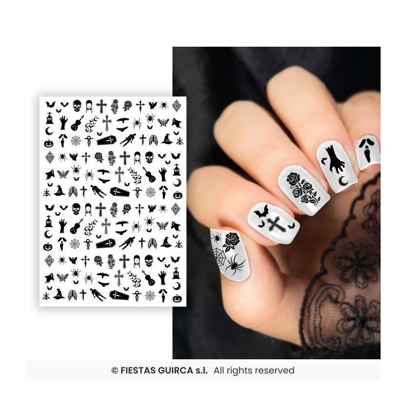 sticker para uñas sangriento 