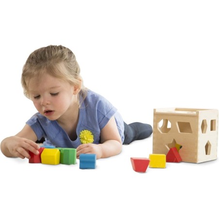 Cubo para Clasificar Formas, Juguete Edu