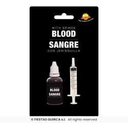 Sangre con jeringuilla