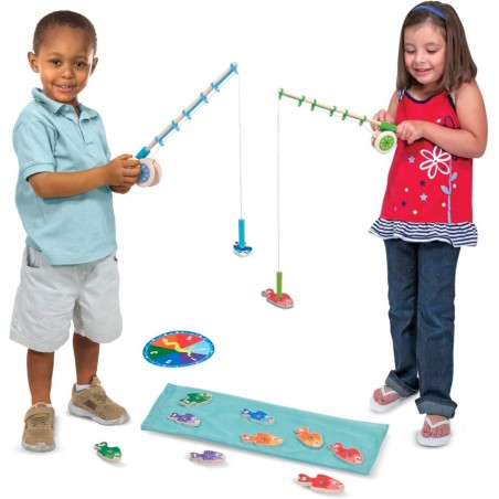 Juego De Pesca De Madera para Capturar Y