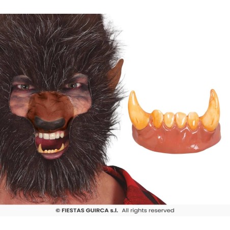 Dientes colmillos hombre lobo