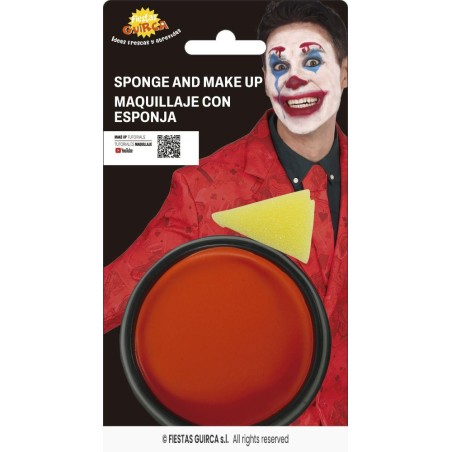maquillaje con esponja Naranja