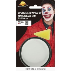 maquillaje con esponja blanco